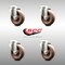 Service Caster 4 Inch 316SS High Temp Glass Filled Nylon Wheel Swivel Bolt Hole Caster Set SCC SCC-SS316BH20S414-GFNSHT-4 - alternate 5